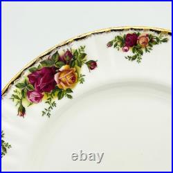 Royal Albert Old Country Roses Dinner Plates 10 1/4 MINT 1962 England Set of 4