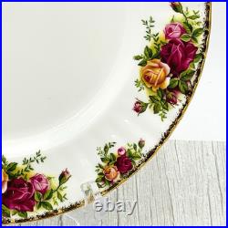 Royal Albert Old Country Roses Dinner Plates 10 1/4 MINT 1962 England Set of 4