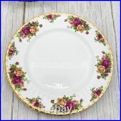 Royal Albert Old Country Roses Dinner Plates 10 1/4 MINT 1962 England Set of 4