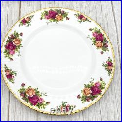 Royal Albert Old Country Roses Dinner Plates 10 1/4 MINT 1962 England Set of 4