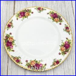 Royal Albert Old Country Roses Dinner Plates 10 1/4 MINT 1962 England Set of 4