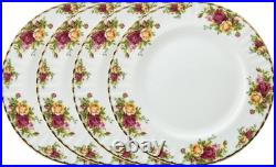 -Royal Albert Old Country Roses Dinner Plates, Set of 4