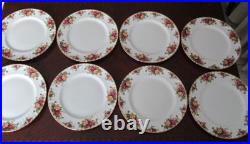 Royal Albert Old Country Roses Dinner Plates withGold Rim Set of 8 10 3/8 W Royal Albert Old Country Roses Dinner Plates withGold Rim Set of 8 10 3/8 W