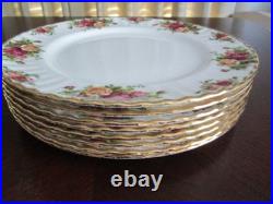 Royal Albert Old Country Roses Dinner Plates withGold Rim Set of 8 10 3/8 W Royal Albert Old Country Roses Dinner Plates withGold Rim Set of 8 10 3/8 W
