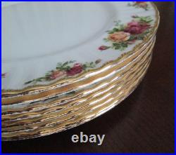 Royal Albert Old Country Roses Dinner Plates withGold Rim Set of 8 10 3/8 W Royal Albert Old Country Roses Dinner Plates withGold Rim Set of 8 10 3/8 W