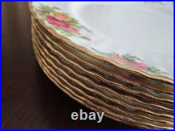 Royal Albert Old Country Roses Dinner Plates withGold Rim Set of 8 10 3/8 W Royal Albert Old Country Roses Dinner Plates withGold Rim Set of 8 10 3/8 W