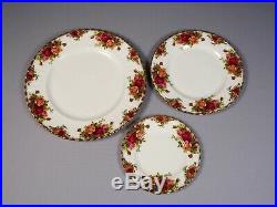 Royal Albert Old Country Roses Dinner Set for 12 Plate Salad Coffee Cups England