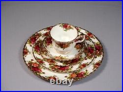 Royal Albert Old Country Roses Dinner Set for 8 Plate Salad Coffee Cups England
