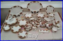 Royal Albert Old Country Roses Dinner, Tea And Coffee Service-very Good Conditio
