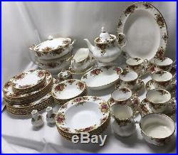 Royal Albert Old Country Roses Dinner, Tea & Service For Six People