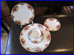 Royal Albert Old Country Roses Dinner ware. Five piece setting for Six