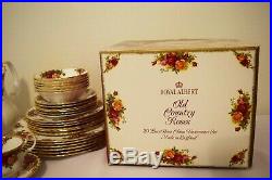 Royal Albert Old Country Roses Dinnerware Collection 42 pices