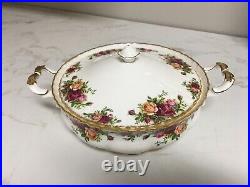 Royal Albert Old Country Roses Double-Handled Covered Vegetable Casserole Dish