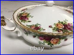 Royal Albert Old Country Roses Double-Handled Covered Vegetable Casserole Dish