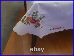 Royal Albert Old Country Roses EMBROIDERED Table Cloth 4 Napkins 4 Placemats NEW