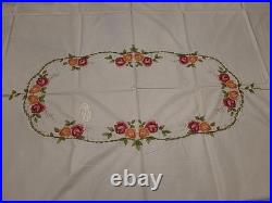 Royal Albert Old Country Roses EMBROIDERED Table Cloth 4 Napkins 4 Placemats NEW