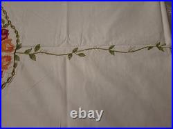 Royal Albert Old Country Roses EMBROIDERED Table Cloth 4 Napkins 4 Placemats NEW