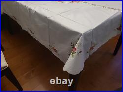 Royal Albert Old Country Roses EMBROIDERED Table Cloth 4 Napkins 4 Placemats NEW