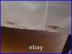 Royal Albert Old Country Roses EMBROIDERED Table Cloth 4 Napkins 4 Placemats NEW