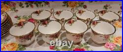 Royal Albert Old Country Roses Eight Cup And Saucers