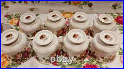 Royal Albert Old Country Roses Eight Cup And Saucers