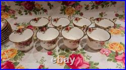 Royal Albert Old Country Roses Eight Cup And Saucers