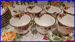 Royal Albert Old Country Roses Eight Cup And Saucers