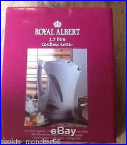 Royal Albert Old Country Roses Electric Cordless Kettle RARE