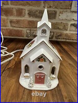 Royal Albert Old Country Roses Electric Lighted Church-Works