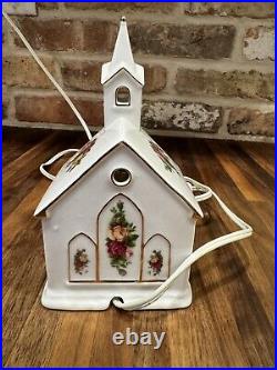 Royal Albert Old Country Roses Electric Lighted Church-Works