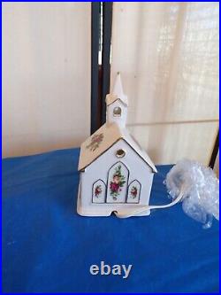 Royal Albert Old Country Roses Electric Lighted Church-Works
