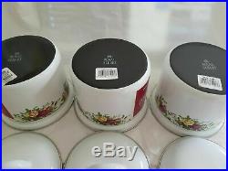 Royal Albert Old Country Roses Enamal Tin Canisters Set RARE