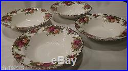 Royal Albert Old Country Roses England 1962 Round Soup Bowl Set of 4