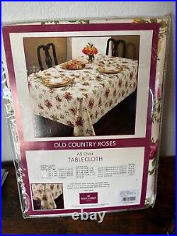 Royal Albert Old Country Roses England 70 round Tablecloth New in package