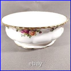 Royal Albert Old Country Roses England Large Footed Salad Serving Bowl 10 3/4