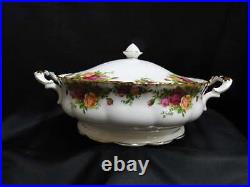 Royal Albert Old Country Roses, England Round Serving Bowl & Lid