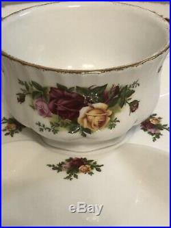 Royal Albert Old Country Roses Extra Large ChipNDip Serving Platter with Bowl