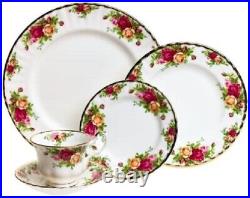Royal Albert Old Country Roses Five (5) Piece Place Setting, 1962 England