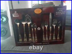 Royal Albert Old Country Roses Flatware 18/10 Serving Set, 65 Pc. Discontinued
