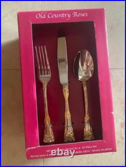Royal Albert Old Country Roses Flatware 20 pcs NWB