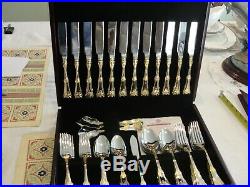 Royal Albert Old Country Roses Flatware 64 Pieces With Case