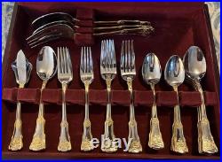 Royal Albert Old Country Roses Flatware Set 39 Pieces with chest