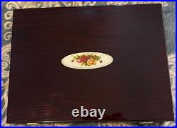 Royal Albert Old Country Roses Flatware Set 39 Pieces with chest