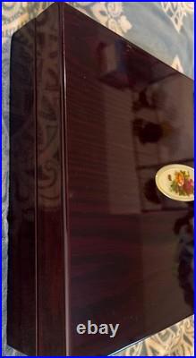 Royal Albert Old Country Roses Flatware Set 39 Pieces with chest