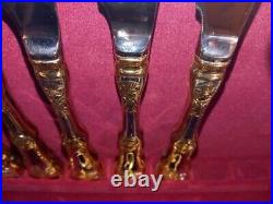 Royal Albert Old Country Roses Flatware Set 45 Pieces with chest