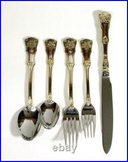 Royal Albert Old Country Roses Flatware Set For 12 plus Serving Set 65 Pieces