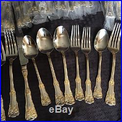 Royal Albert Old Country Roses Flatware for 12 plus 5 65 Pcs 18/10 SS
