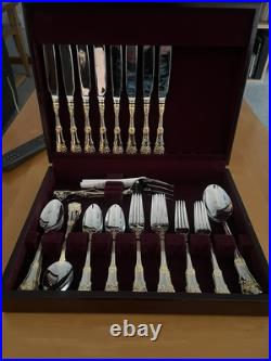 Royal Albert Old Country Roses Flatwear Set 44 Piece Set W Case Brand New