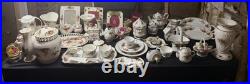 Royal Albert Old Country Roses Floral Dinner Set White Plate Cup Saucer Teapot