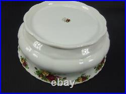 Royal Albert Old Country Roses Floral Print 10 Large Salad Serving Footed Bowl
